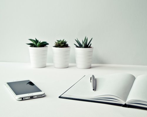 organized workspace in an Indonesian modern office